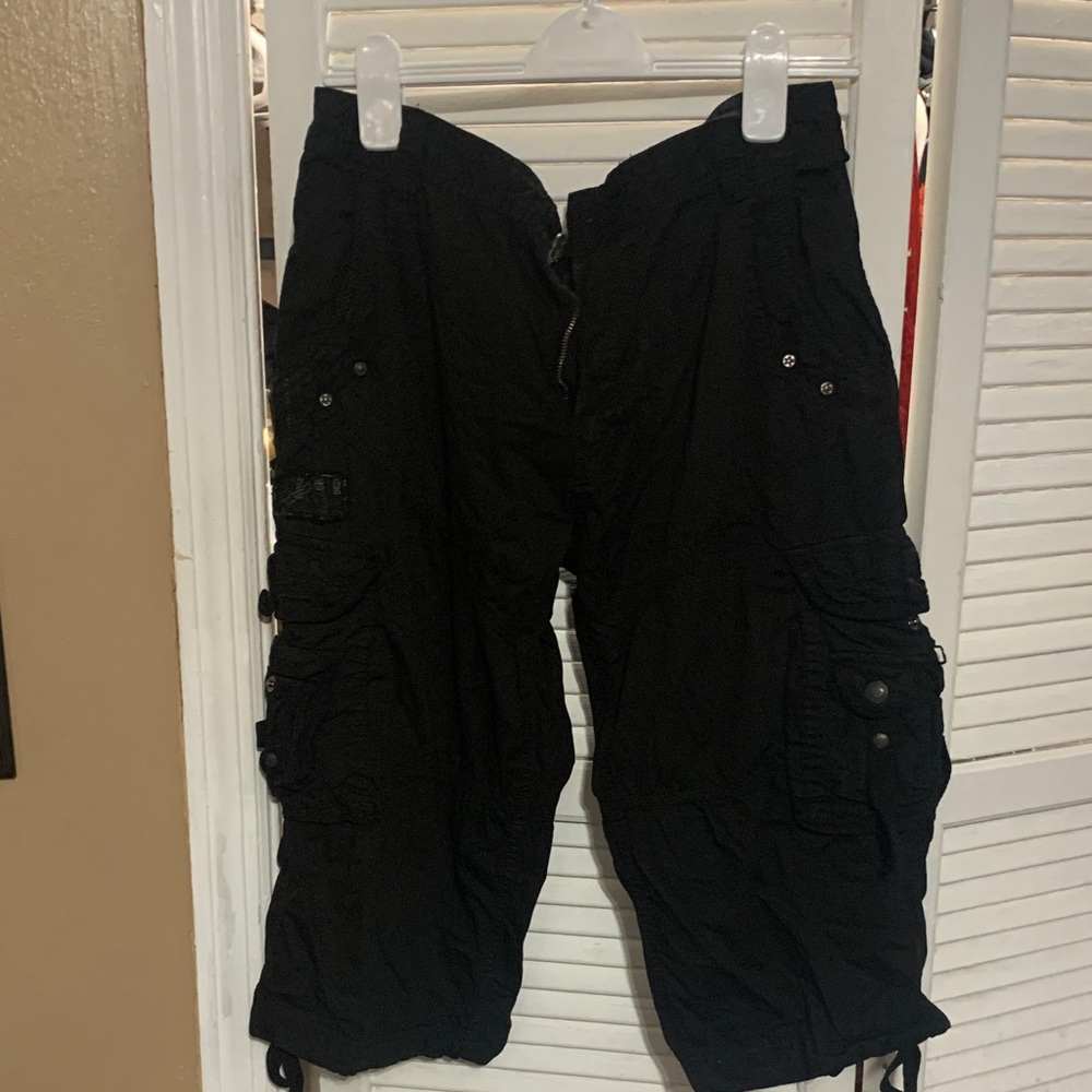 Men's Black Cargo Shorts